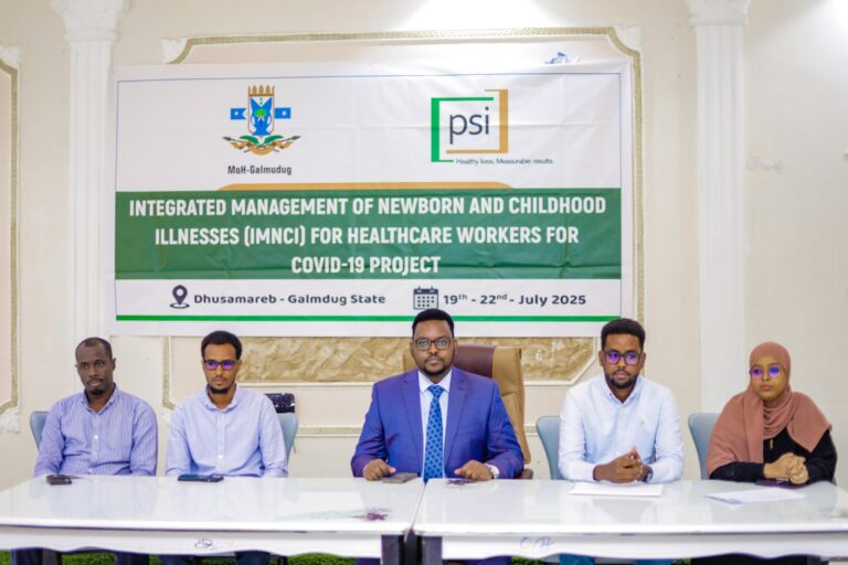 Agaasimaha Guud ee Wasaarada Caafimaadka Galmudug oo soo xiray tababar ku saabsan cudurrada dhallaanka iyo carruurta